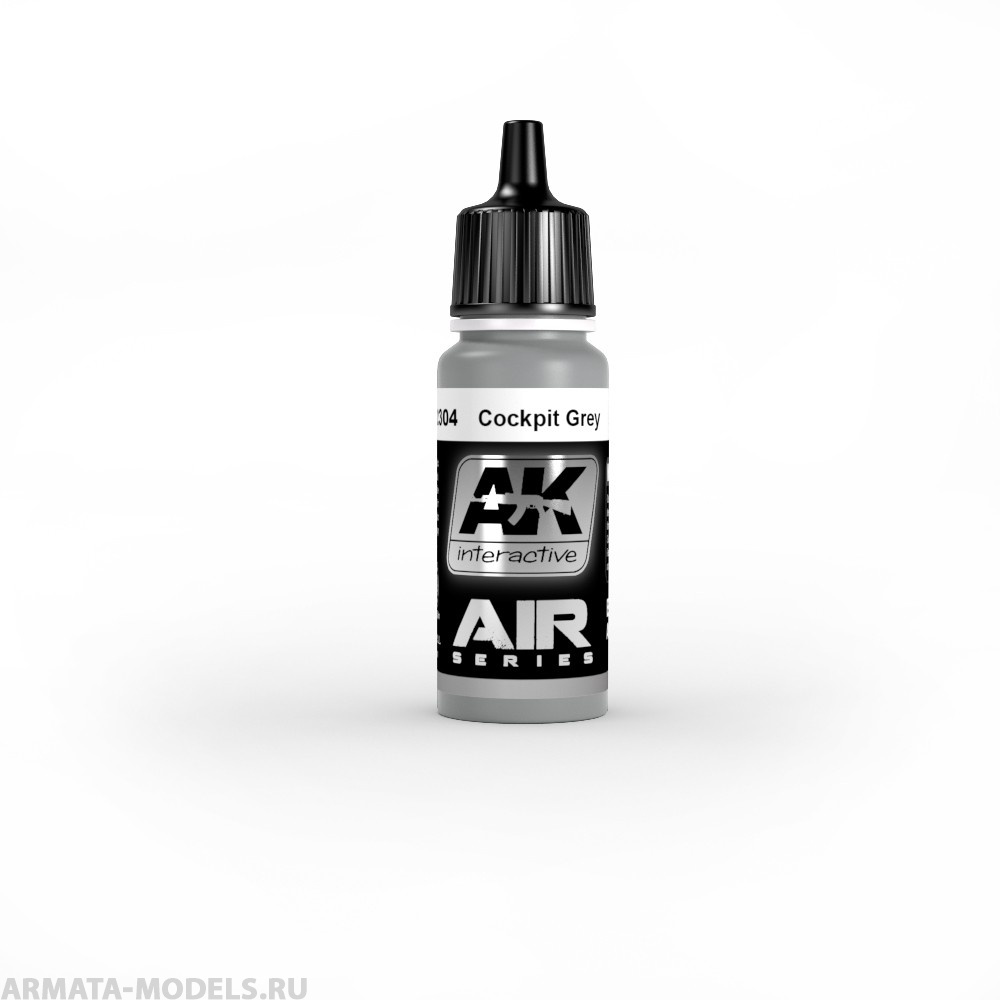 AK-2304 Краска акриловая COCKPIT GREY