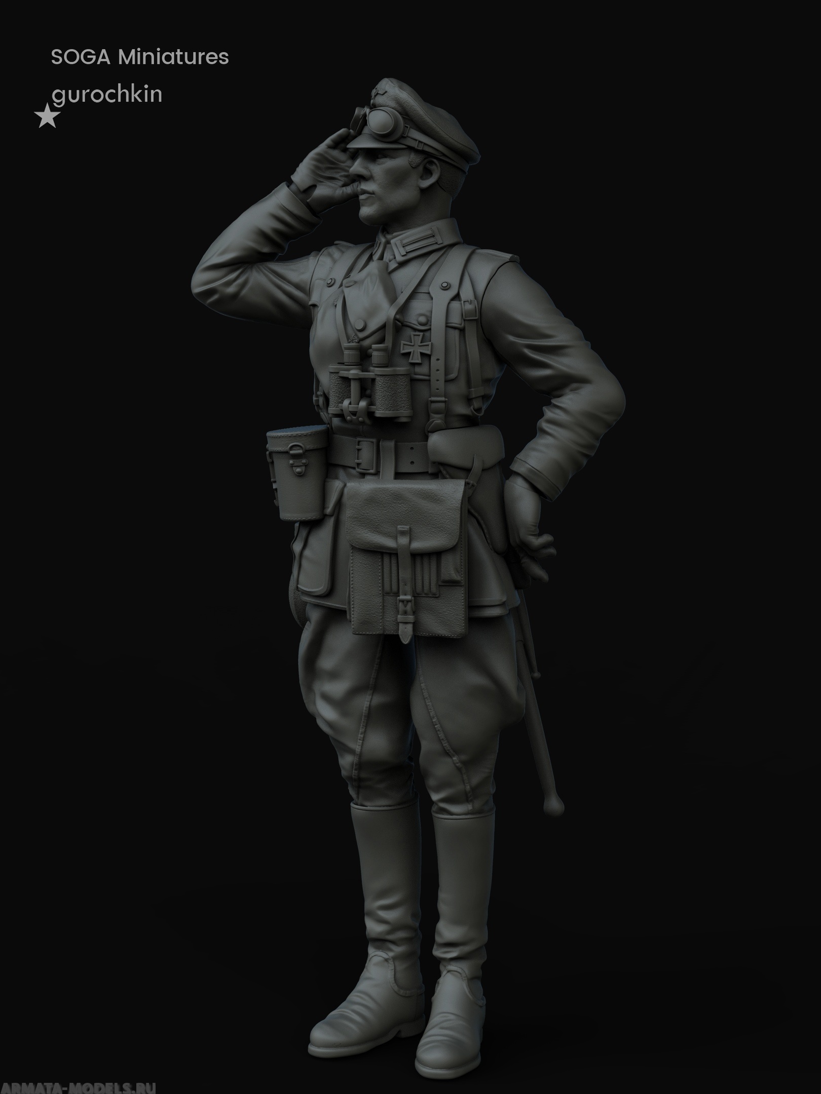 3008SOGA Лейтенант пехоты Вермахта. 1939-41г. SOGA Miniatures