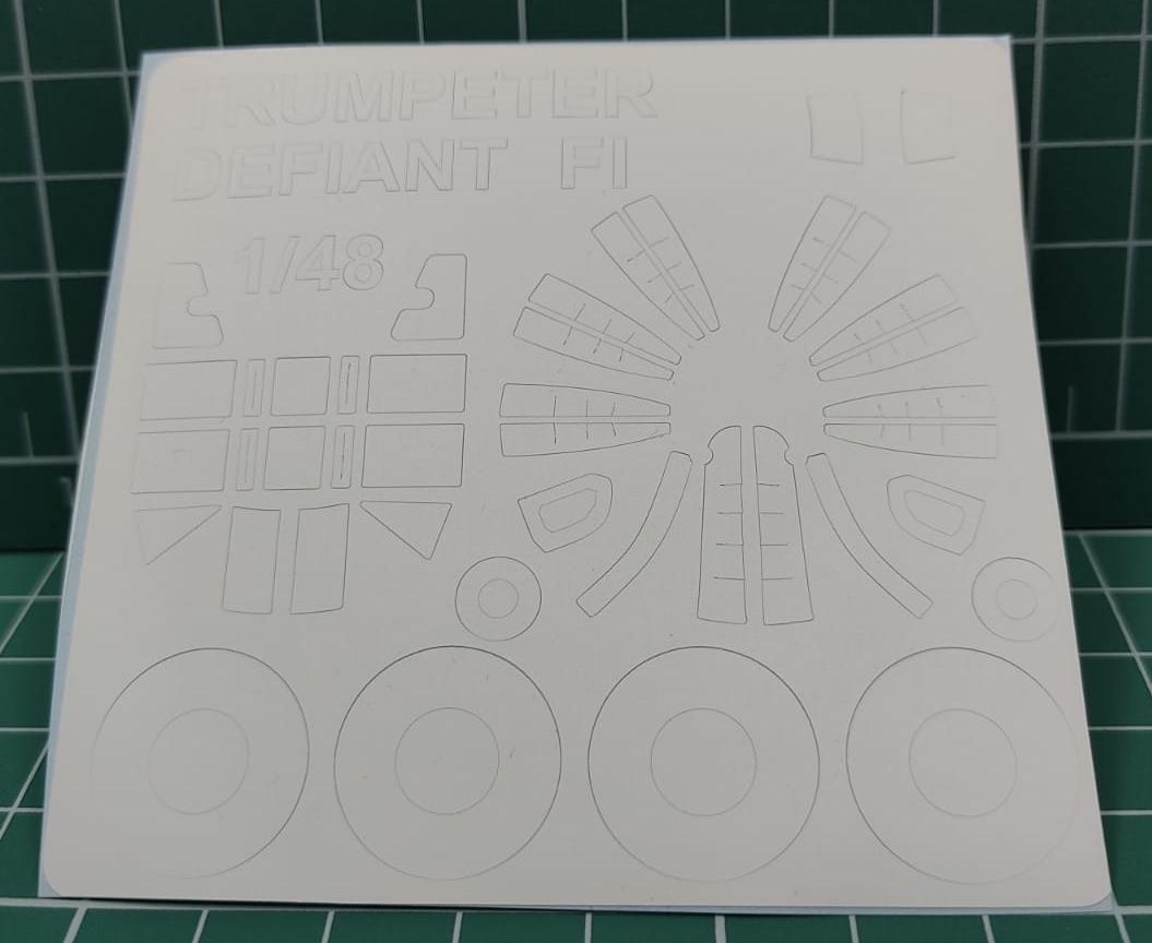 48088KV Окрасочная маска Boulton Paul Defiant F1 (TRUMPETER #02899) + маски на диски и колеса