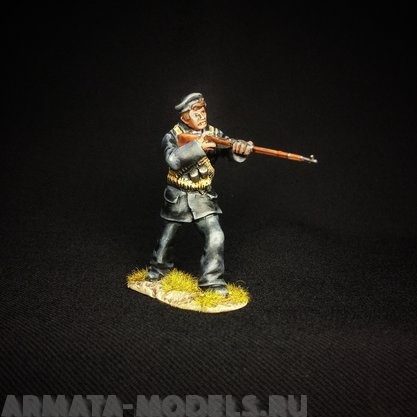 5183ТБ ВИМ, старшина стреляющий из карабина, Гражданская война в России, 1/35 Три Богатыря