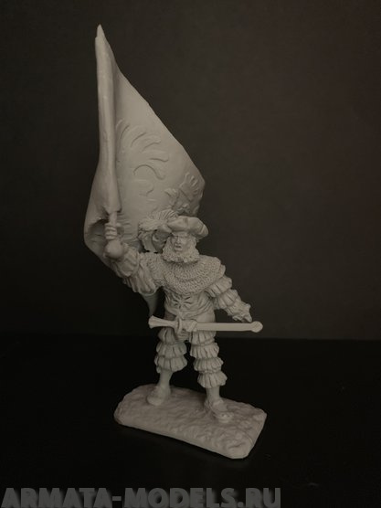 354ТБ Пеший ландскнехт со знаменем Три Богатыря