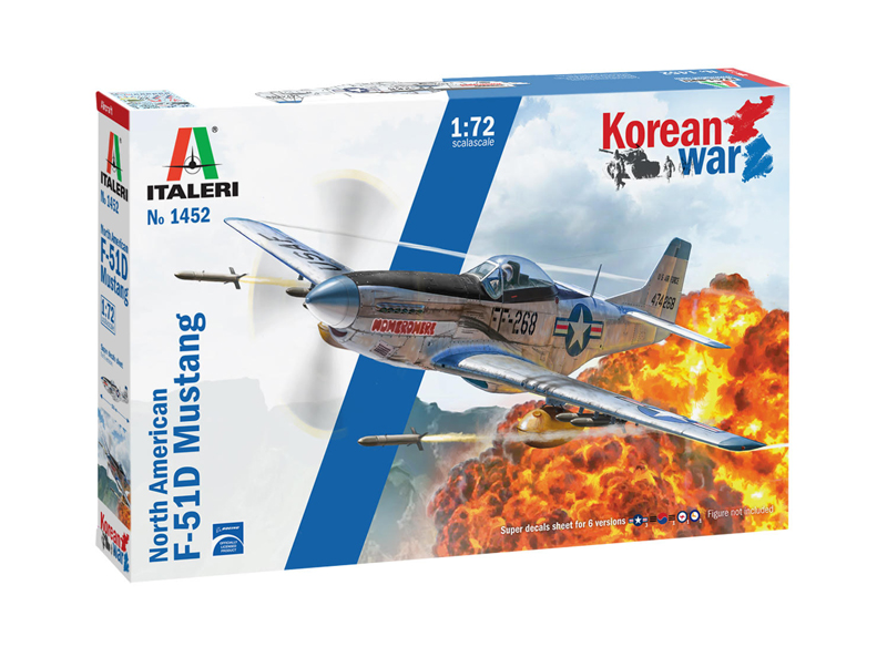 1452ИТ Самолет North American F-51 D  KOREAN WAR (10013160/170621/0366752, ИТАЛИЯ ) Italeri