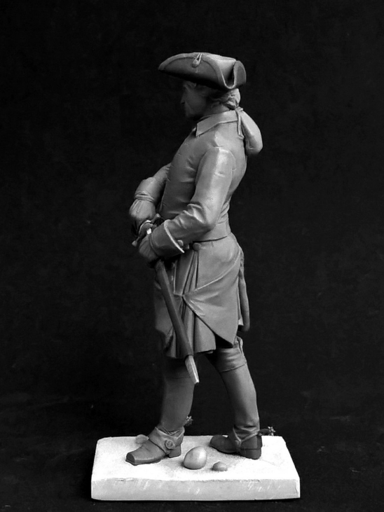 CHM-54239(М). Шведский кавалерийский офицер, 1710-е годы. 54 мм. Материал - белый металл. Chronos Miniatures