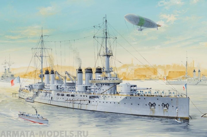 86504 Корабль French Navy Pre-Dreadnought Battleship Voltaire 1/350 Hobby Boss