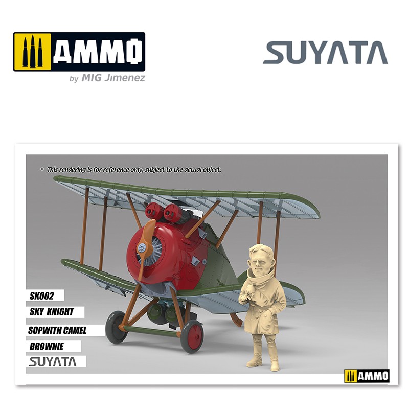 SK002 Сборная модель Sopwith Camel & “Brownie” Suyata