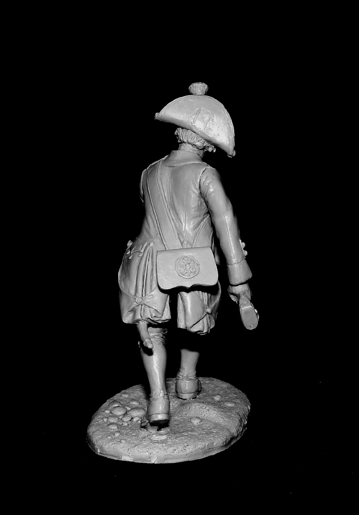 CHM-54128. Рядовой гренадерских полков в Итальянском походе Суворова, Россия 1799 г. 54 мм. Материал - смола. Chronos Miniatures
