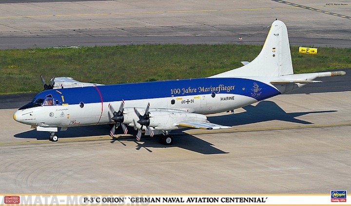 02201 Самолет Lockheed P-3C Orion German Naval Aviation Centennial Hasegawa