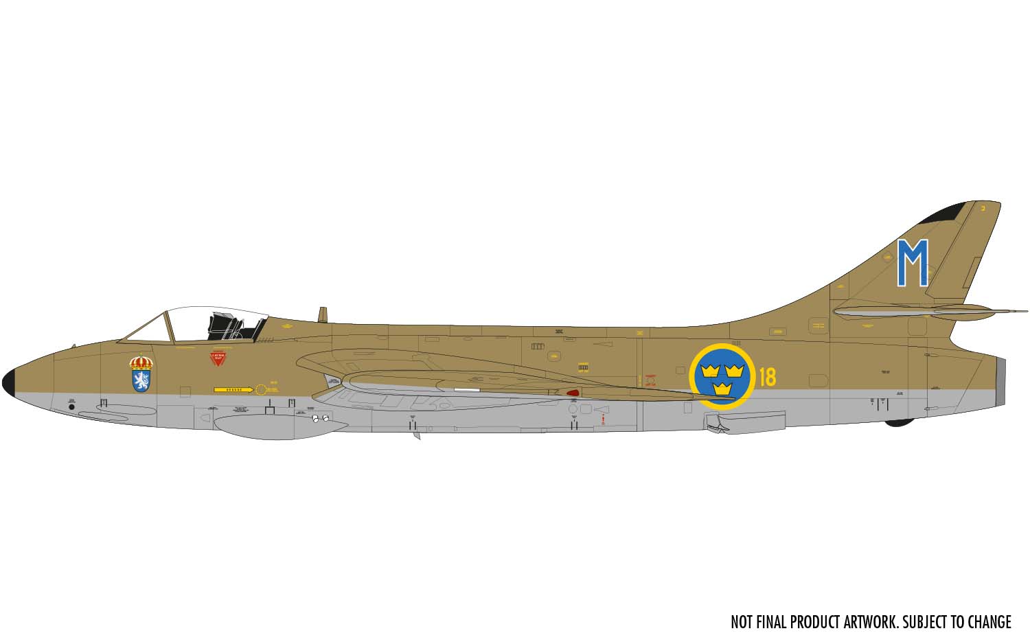 A09189  Сборная модель самолета C Hawker Hunter F.4/F.5/J.34 Airfix
