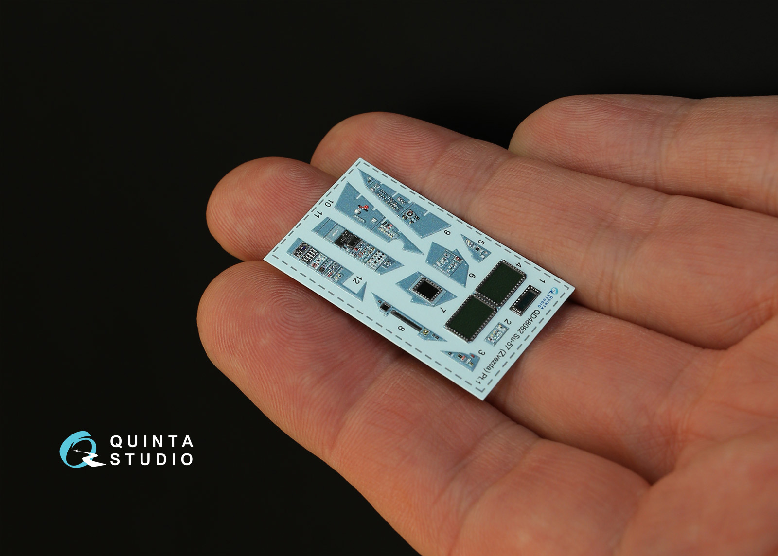 QD48082 1/48 3D Декаль интерьера кабины Су-57 (для модели Звезда)