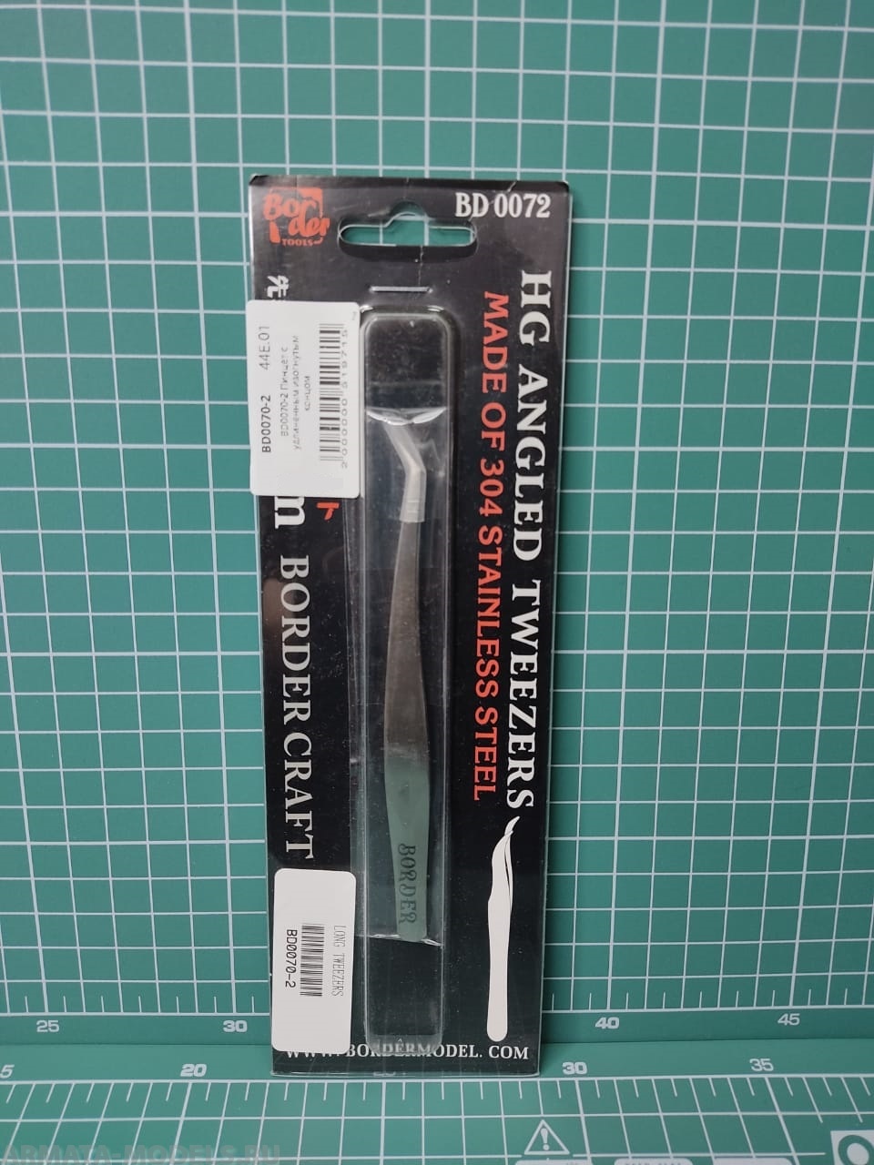 BD0070-2 Пинцет с удлиненным изогнутым концом