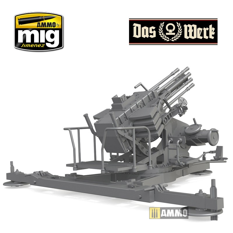 DW35005 Сборная модель 2cm Salvenmaschinenkanone - SMK Typ 2 Das Werk