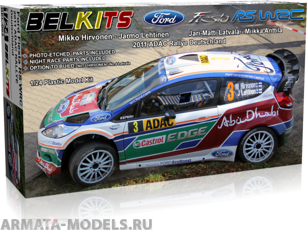 BEL003 Модель автомобиля FORD FIESTA WRC FORD FIESTA WRC Belkits