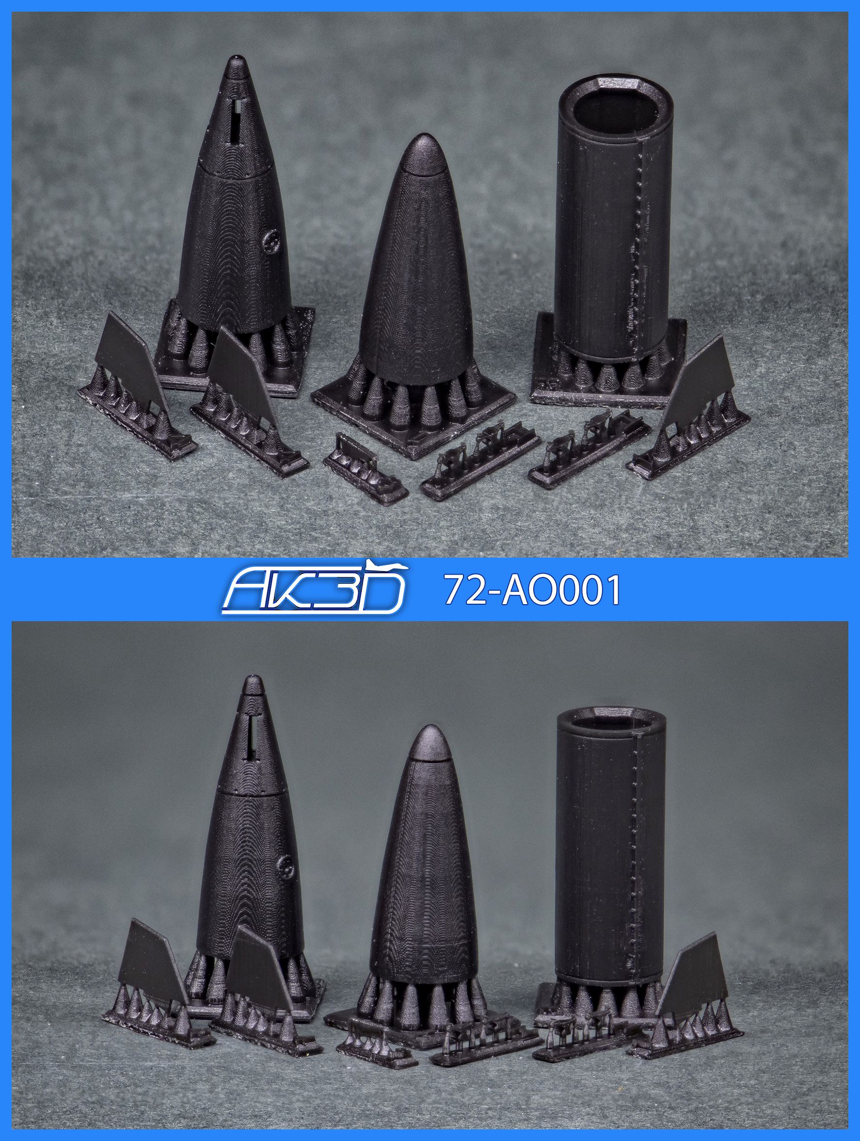 72-AO001 ПТБ (150 галлонов), 2 шт. для F-5E/N/F Tiger II; F-20 Tigershark.