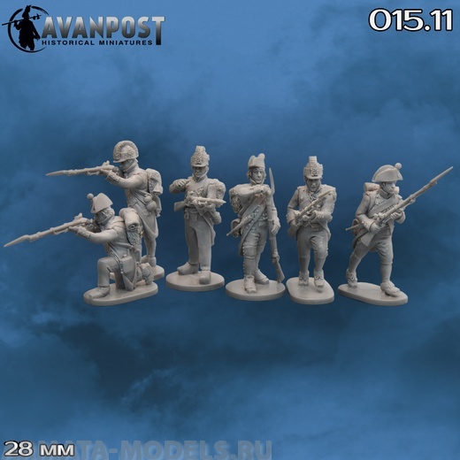 015.11 Французская революционная пехота: фузилеры, 1792-1796 Аванпост