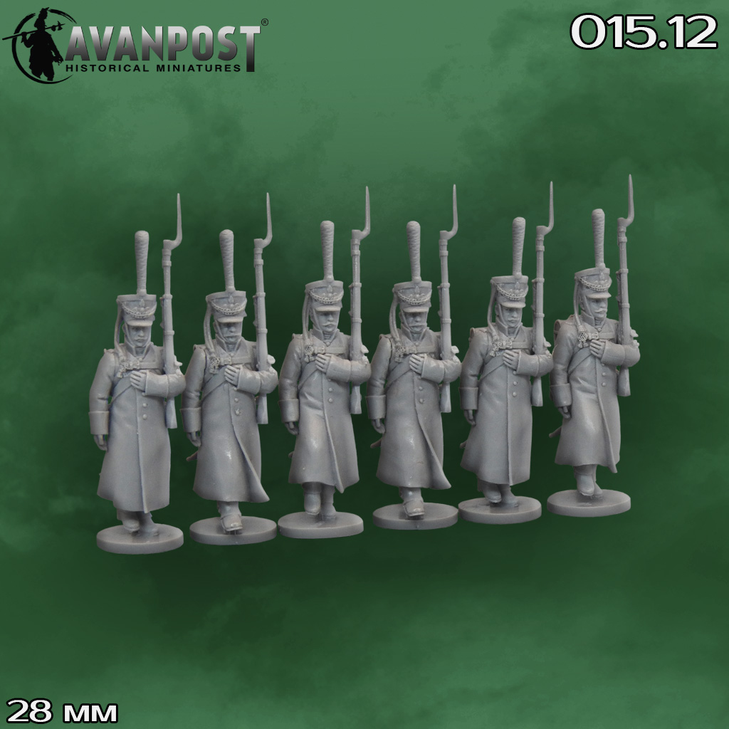 015.12АП Русская пехота: гренадёрская рота (в шинелях) Аванпост