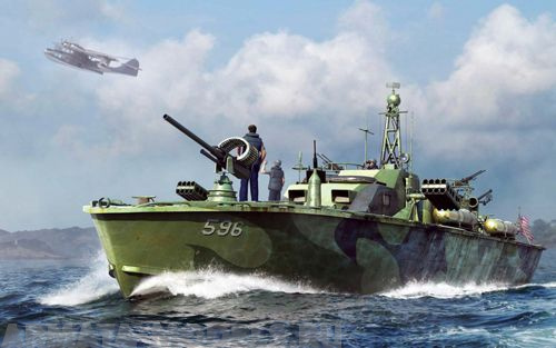 64801MER US Navy Elco 80 torpedo boat late Merit