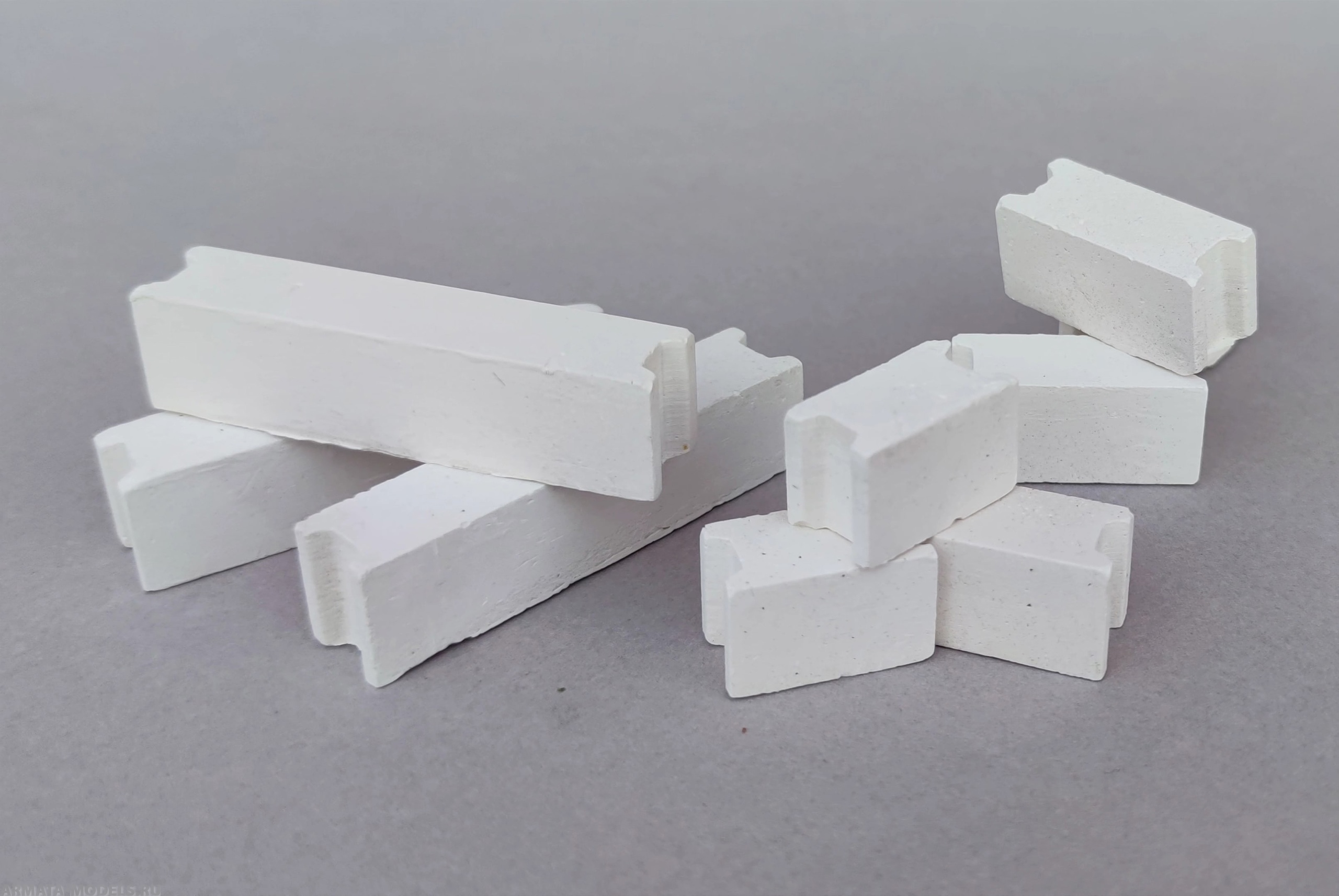 НЕ-35106 Миниатюры Гипсовые блоки 9шт