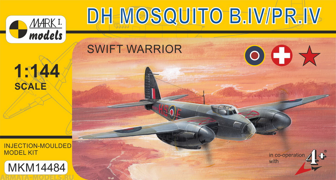 MKM14484 Самолет Mosquito B.IV/PR.IV Swift Warrior Mark I Models