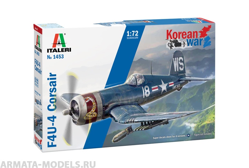 1453ИТ Самолет F-4U/4B (10013160/011122/3526709, ИТАЛИЯ) Italeri