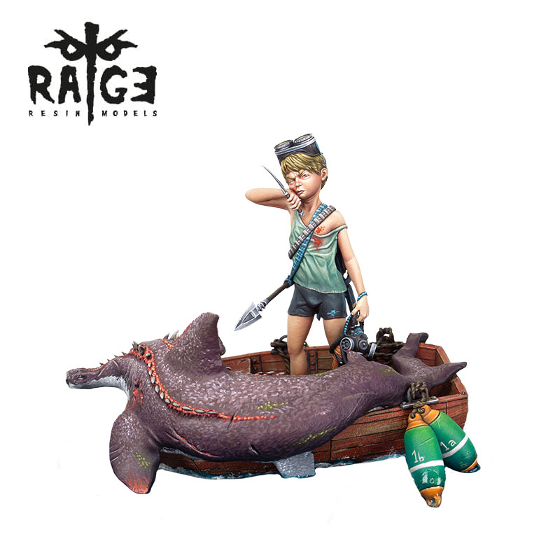 RAGE003  SHARK HUNTER RESIN FIGURE Abteilung 502