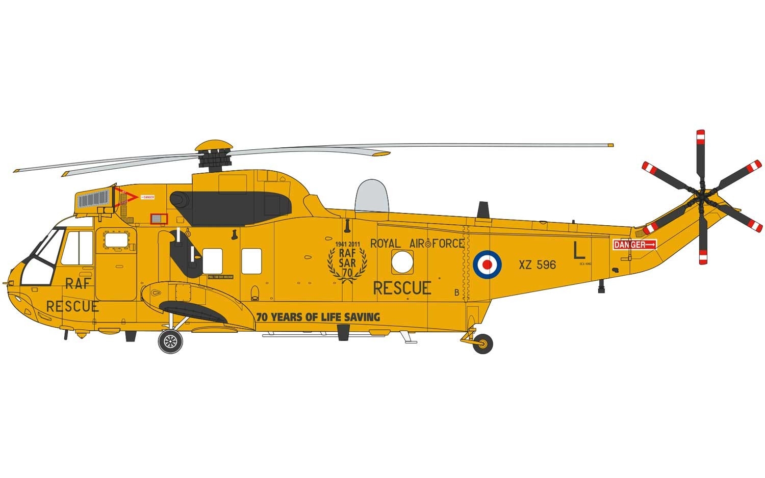 A55307 Подарочный набор Westland Sea King Starter Size 3 Airfix