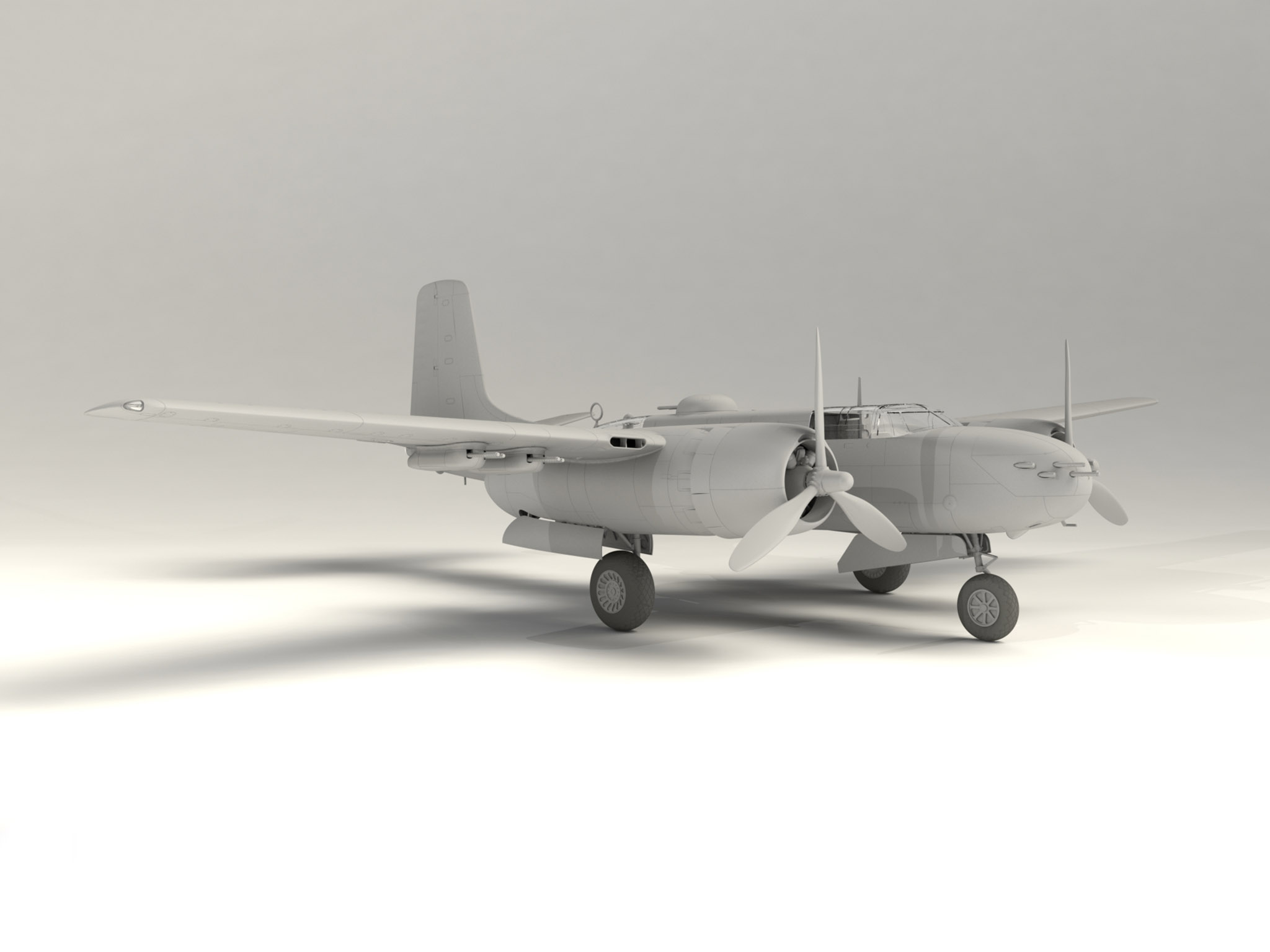 48282 A-26B-15 Invader, Американский бомбардировщик 2 МВ ICM