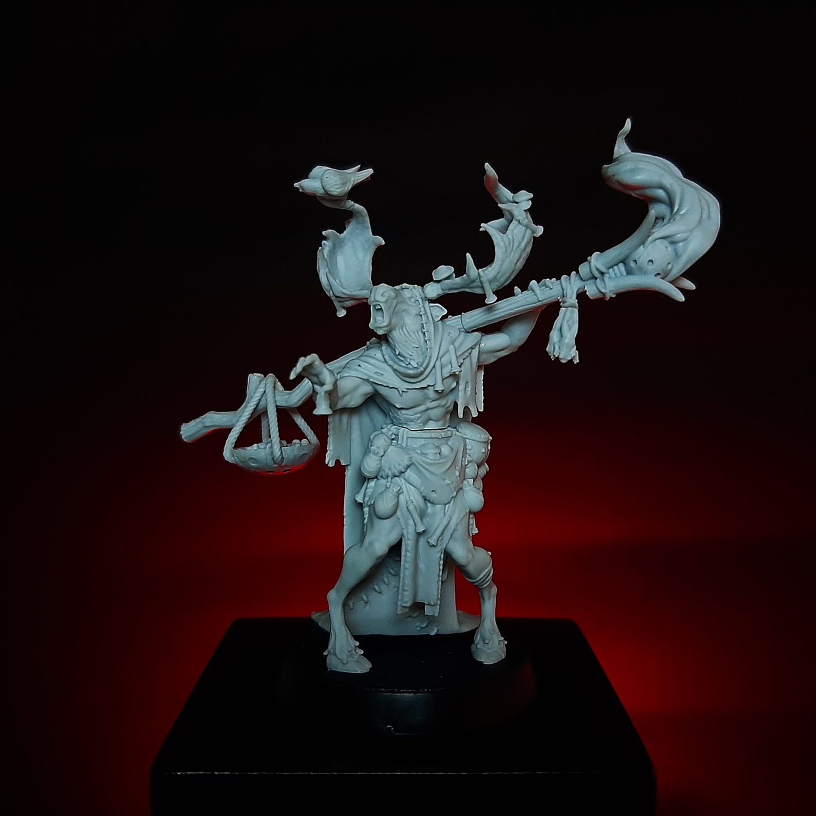 BCK-WG-010 Сумасшедший лось | Игровая миниатюра 32 мм Blood Carrot Knights