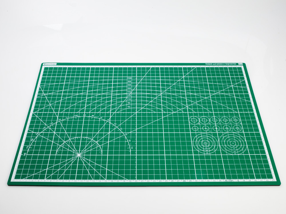 100102RK Коврик для резки стандарт зеленый А3, 3 слоя