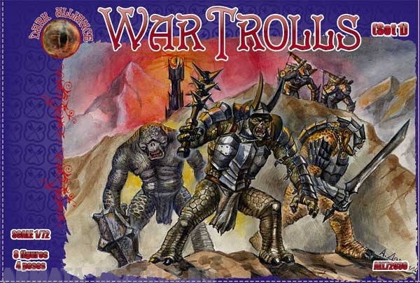 ALL72030 Фигуры War Trolls. Set1 1/72 Dark Alliance