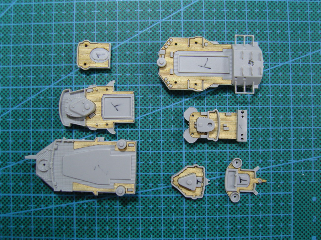 AW20008 Деревянная палуба для DKM Tirpitz 1944