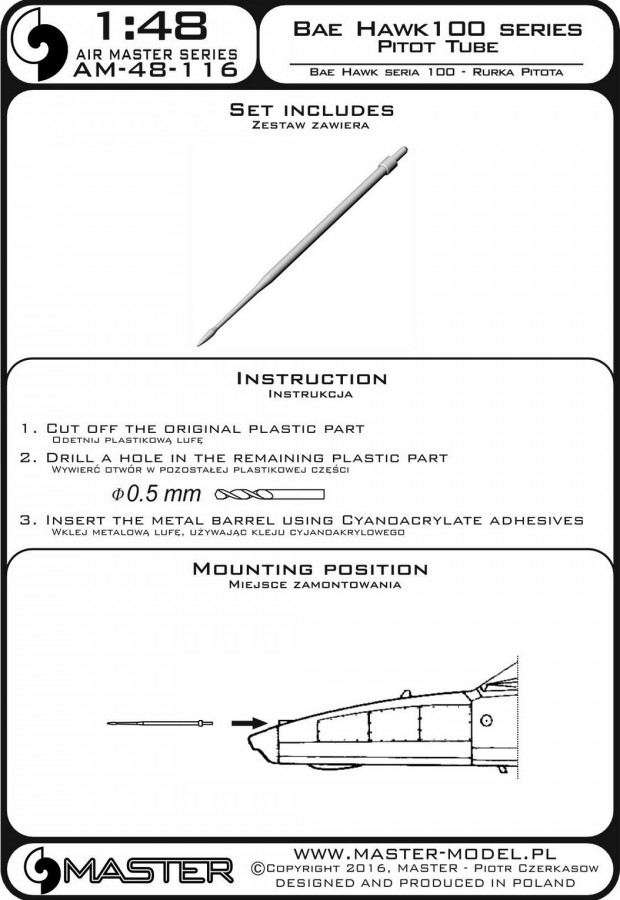 AM-48-116 ПВД для самолета Hawk 100