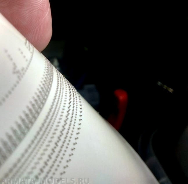 AM7300 Декаль для имитации заклепки объемная зигзаг широкий, 1/72