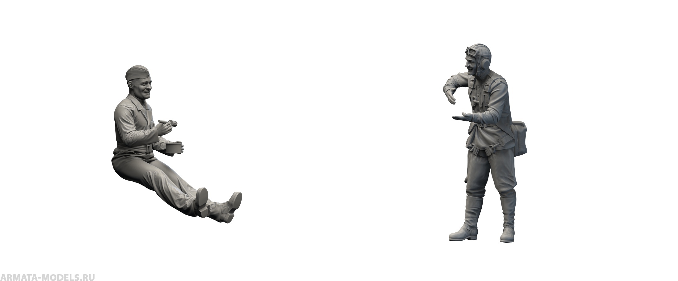 AM48264 Пилот и техник (Не для свободной продажи) Arma Models