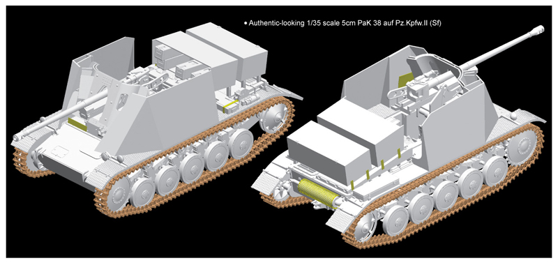 6721Д САМОХОДКА 5cm PaK 38 auf Fgst.Pz.Kpfw.il (Sf) Dragon
