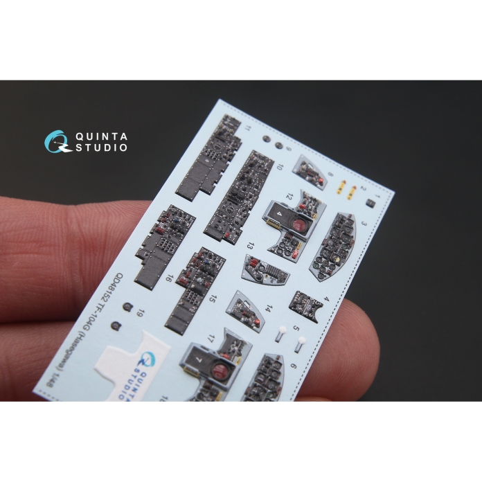 QD48152 3D Декаль интерьера кабины TF-104G (для модели Hasegawa)