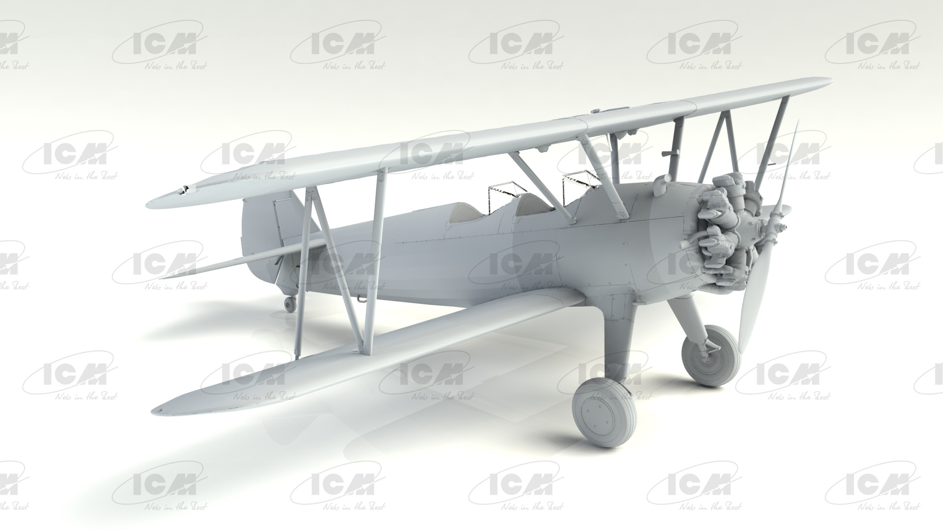 32051 Stearman PT-17 с американскими кадетами ICM