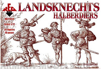RB72059 Фигуры Landsknechts (Halberd ) 16th century 