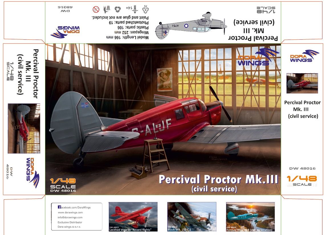 DW48016 Percival Proctor MK.III (гражданская служба) Dora Wings