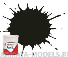 AB0163 Краска акриловая No 163 Темно-зеленый - Полу-матовый -14ml Acrylic