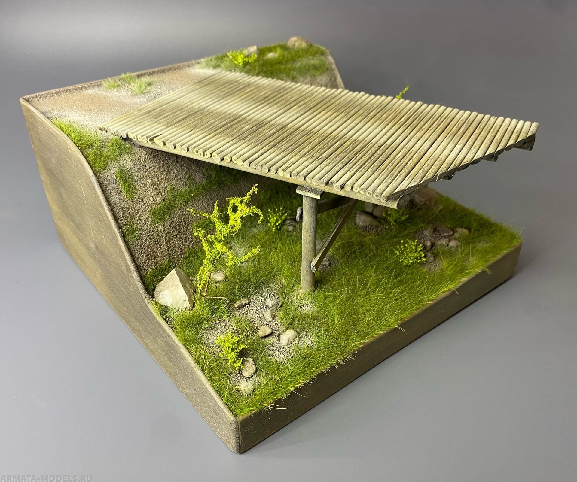 HM01027 «Бревенчатый мост». Размер 20*20см