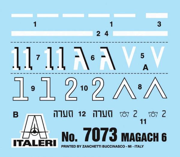 7073ИТ ТАНК MAGACH 6 Italeri