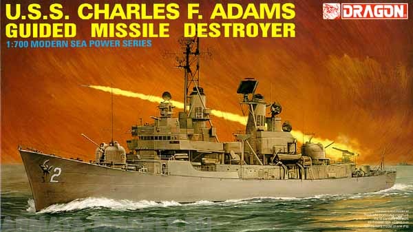 7019Д Корабль USS Guided Missile Destroyer Dragon