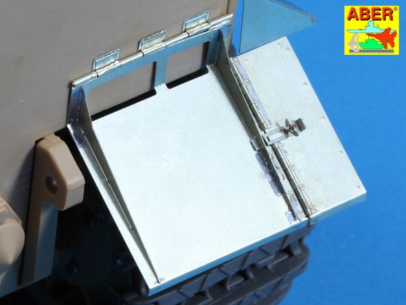 ABR-16-051  Дополнения для  Rear fenders for Tiger I, Ausf.E – (Late version) для Tamiya 1/16