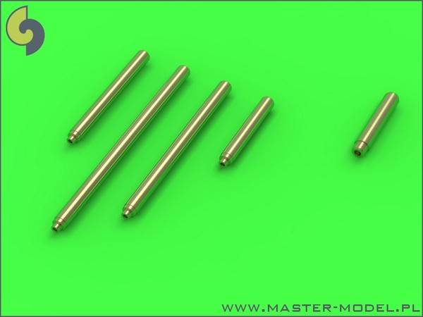 AM-72-095 Дополнение для моделей P-38 Lightning - late armament (.50 cal Brownings with covered cooling jackets & late 20mm cannon tips)