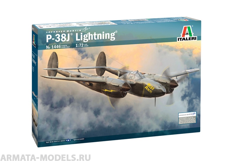 1446ИТ P-38J LIGHTNING (10013160/241120/0671781, КОРЕЯ, РЕСПУБЛИКА) Italeri