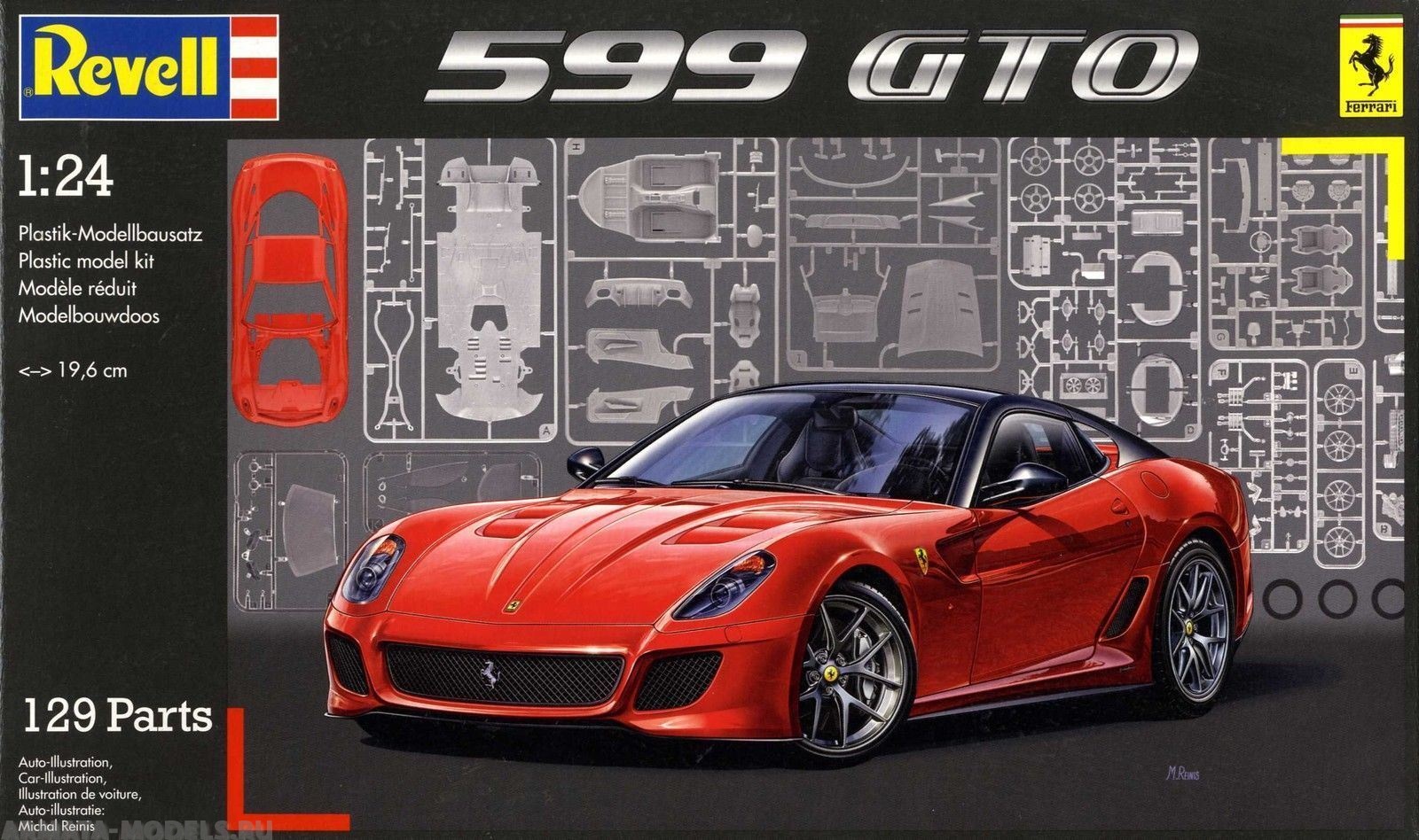 07091 Автомобиль Ferrari 599 GTO Revell