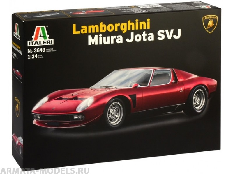 3649ИТ Автомобиль Lamborghini Miura JOTA SVJ Italeri