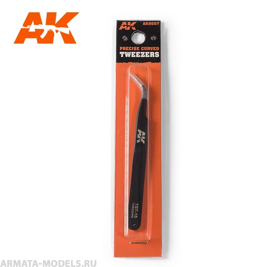 AK9007  Precise Curved Tweezers