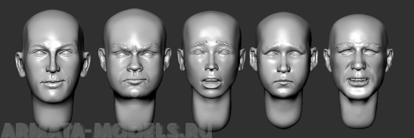 ARM356078 Головы (без волос) №18 ARMOR35