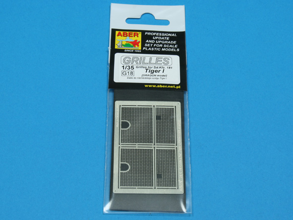 ABR-35-G18  Дополнения для  Grilles for Sd.Kfz. 181 Tiger I  для Dragon 1/35